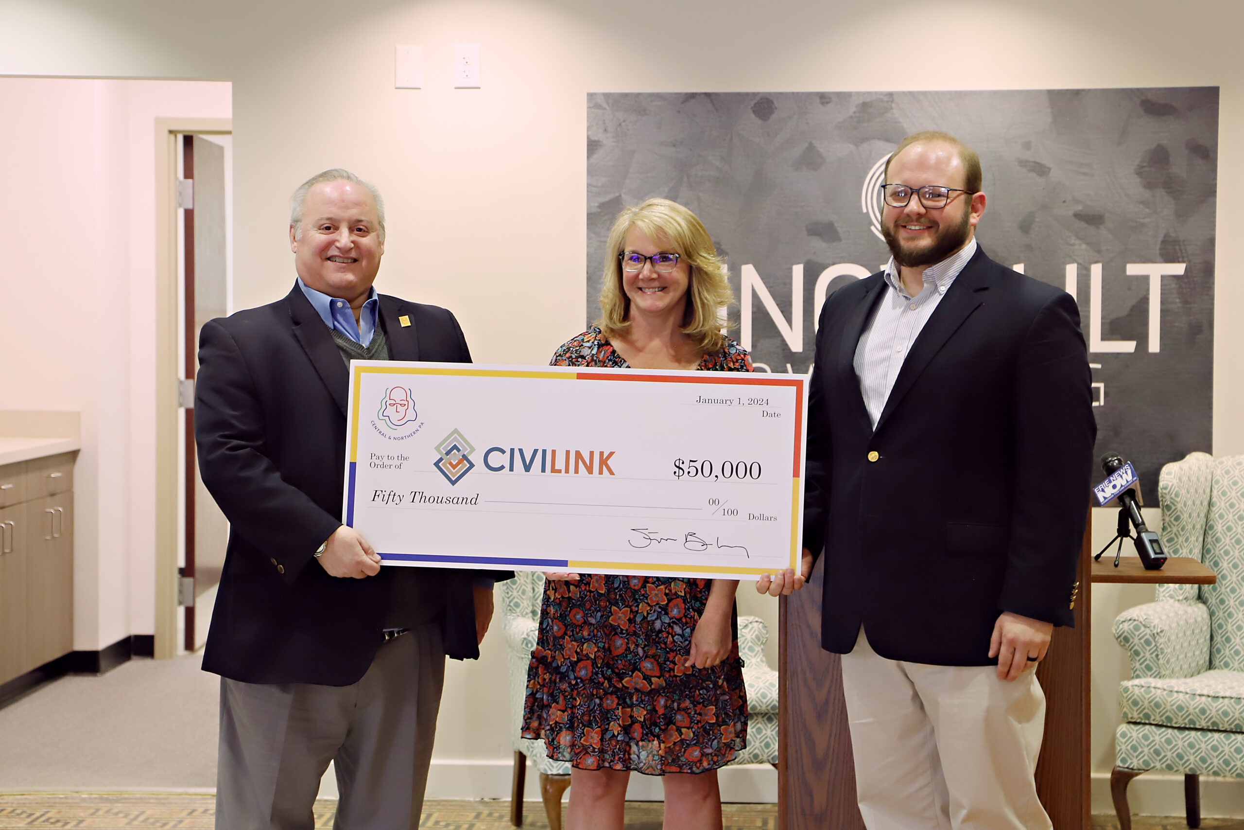 Big Check Event - CiviLink, Erie PA